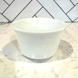 vintage Federal white milk glass mixing bowl mid-century kitchenware decor